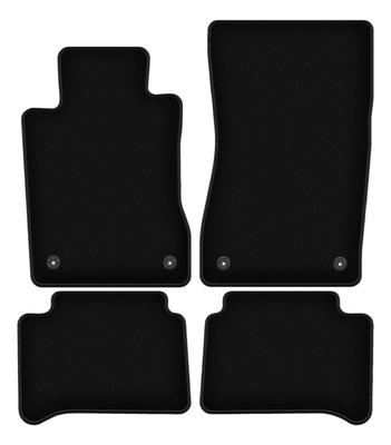 BASIC Black Velour Floor Mats For: Mercedes E W211 Sedan, Station Wagon (2002-2009)