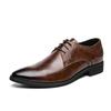 Men's British Style Pointed Toe Leather Brogue Loafers - Formal & Casual Wear