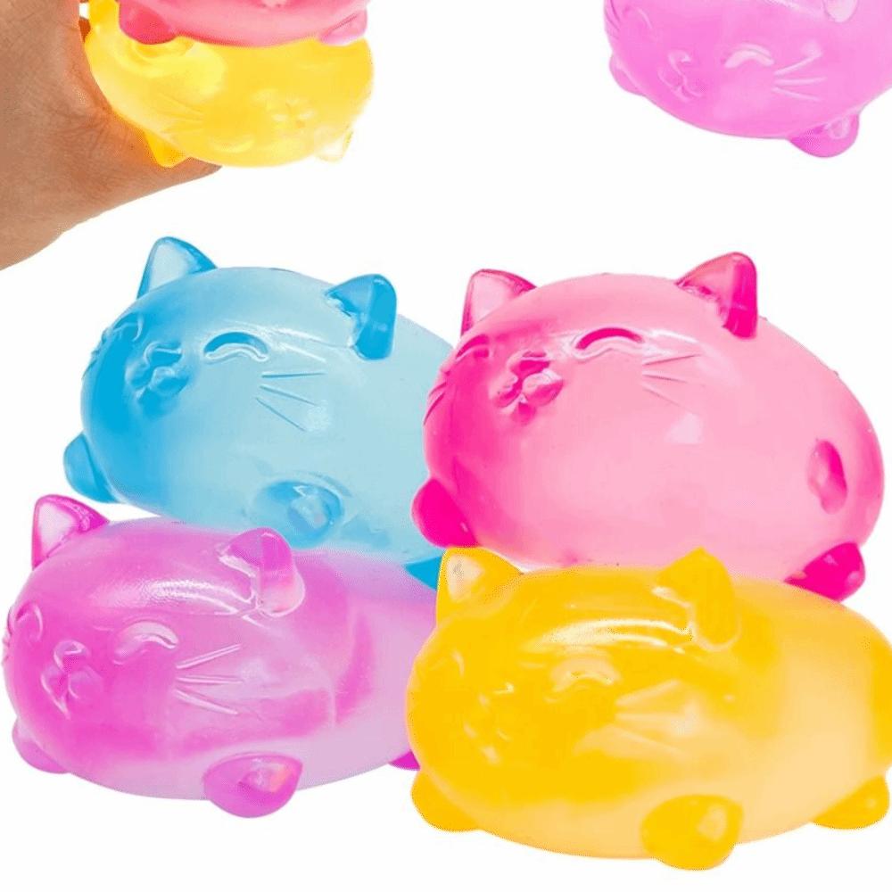 Soft Texture Cat Squeeze Toys Slow Rebound Sensory Toy Kawaii Style Cat Squishy Toy Party Favor