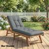 Pallet Cushion Removable Seat Cushion with Fastening Straps Pallet Pad for Most Loungers 198x65x13cm Dark Grey
