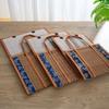 Folding Bamboo Woven Fruit Basket Handheld Handle Fruit Shopping Food Basket Picnic Food Storage Basket For Outdoor
