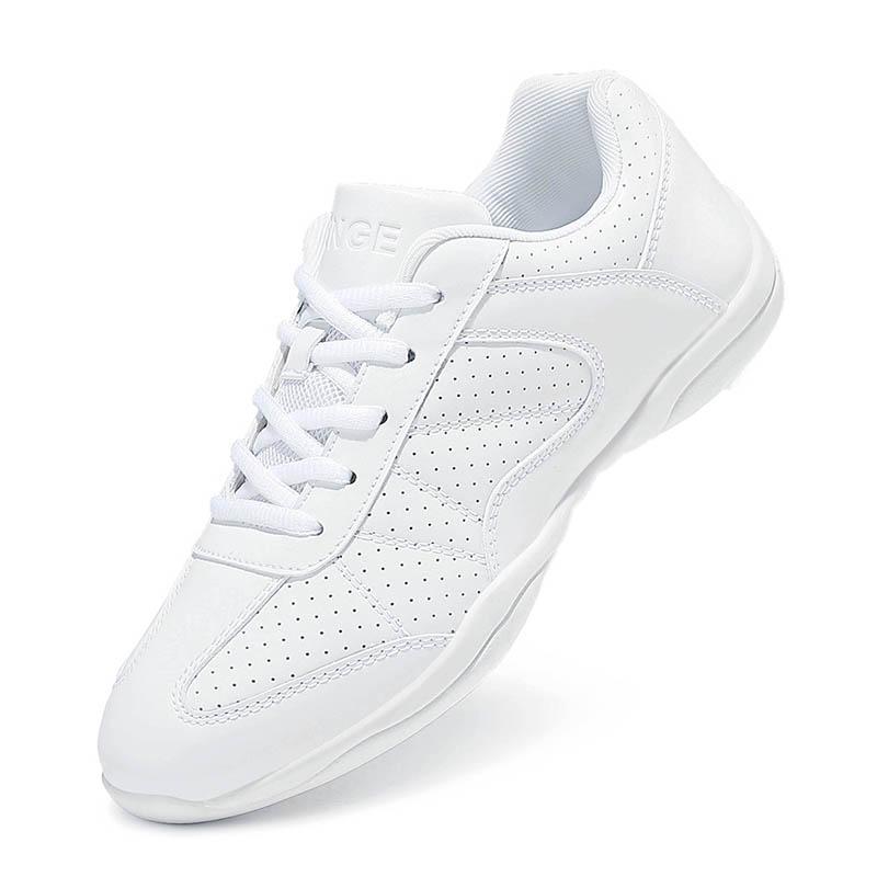 Competitive Aerobics Shoes White Fitness Shoes Sports Cheerleading Shoes Children's Training Competition Shoes Size 28-44