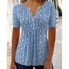 DICIFY Women's Fashion Casual Summer Spring V-Neck Blouses & Shirts