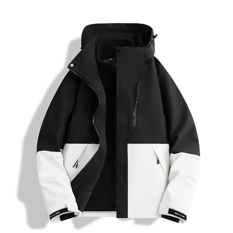 3-in-1 Waterproof Windproof Fleece Lined Jacket Outdoor Hiking Camping