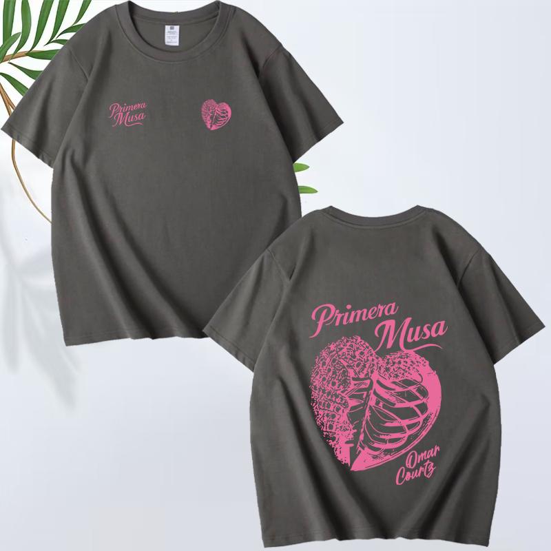 Omar Courtz Primera Musa Album Tour Merch T Shirt men women fashion Oversized 100% Cotton short sleeve Summer print Unisextops