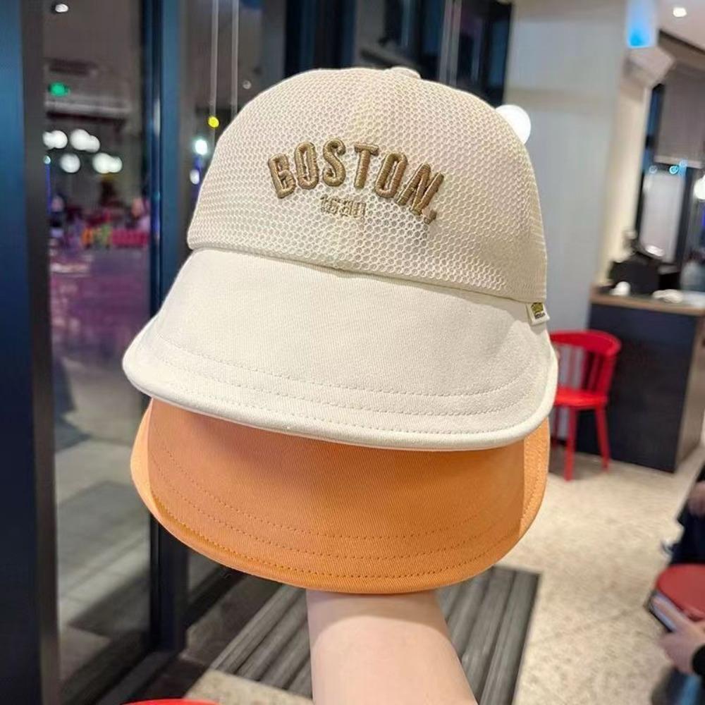 Mesh Baby Baseball Cap Letter Outdoor Peaked Hat Fashion Children Sun Hat  1-6 Years