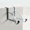 1PC Door Rear Hook Clothes Coat Hat Towel Hanger Door Back Wall Mounted Hooks Cabinet Wardrobe Metal Clothes Hat Home Storage