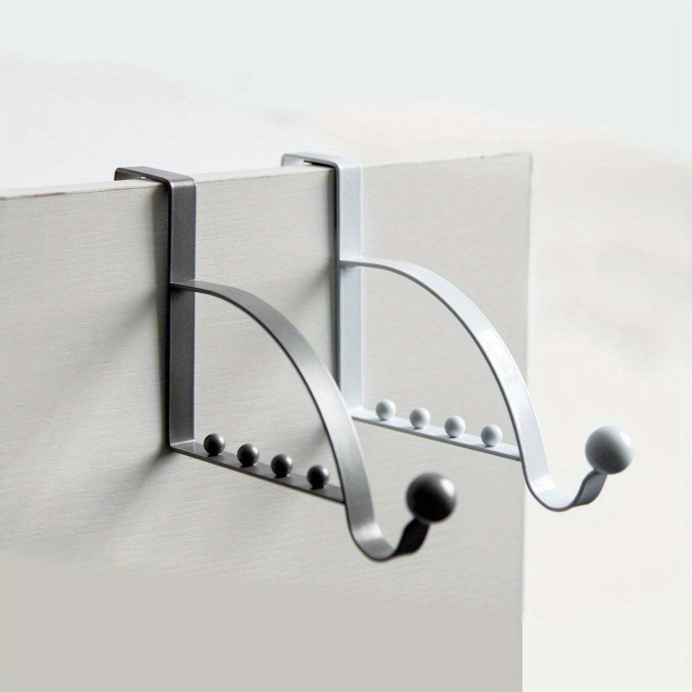 1PC Door Rear Hook Clothes Coat Hat Towel Hanger Door Back Wall Mounted Hooks Cabinet Wardrobe Metal Clothes Hat Home Storage