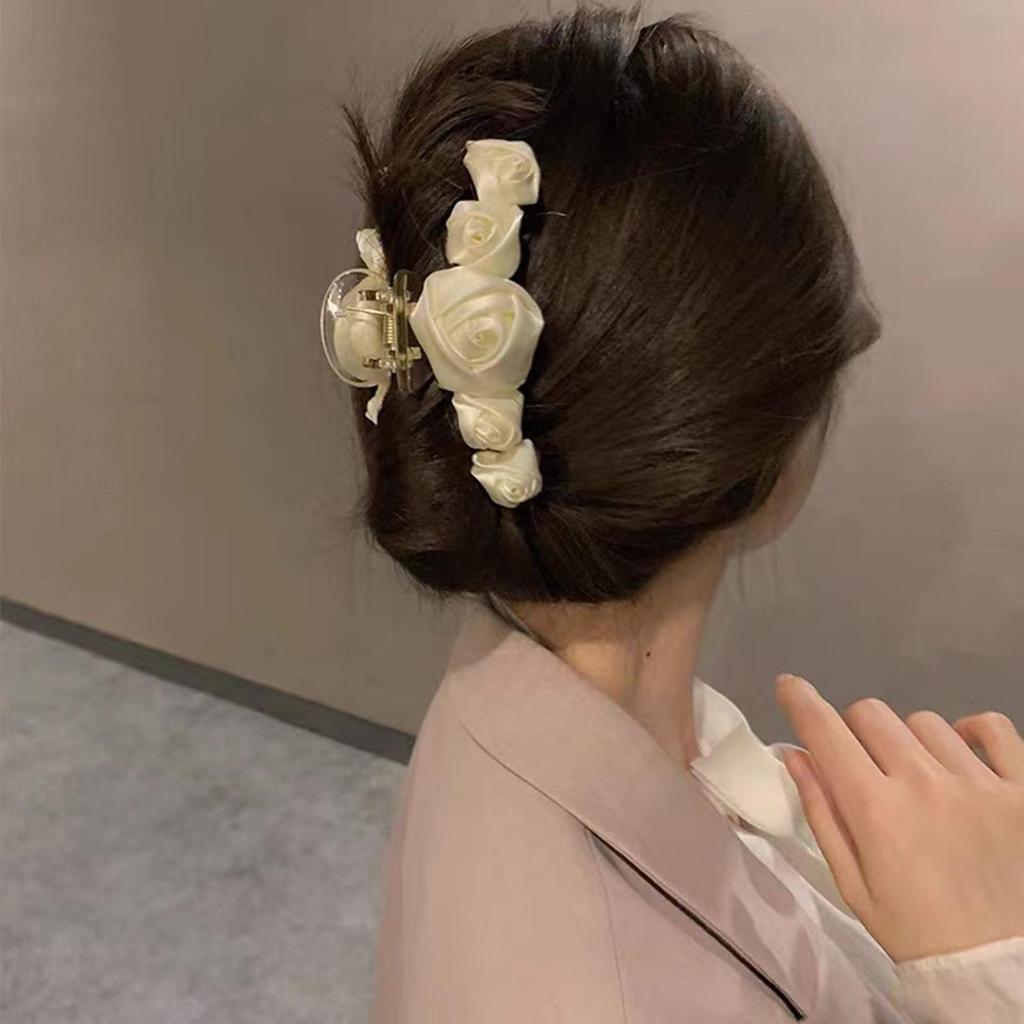 Hair Barrette Attractive All Match Ultralight Hair Clip Women Rose Flower Hair Claw Headwear Gift Women Hairpin for Girl
