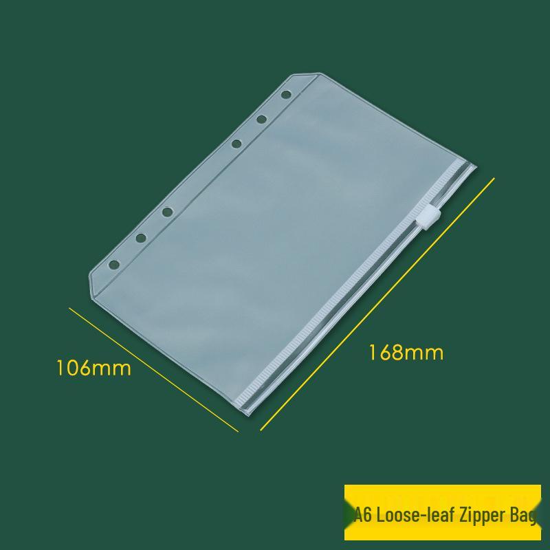 Clear PVC Bag for A6 Planners, A5 Storage, B5 Loose-leaf, Document & Card Holder