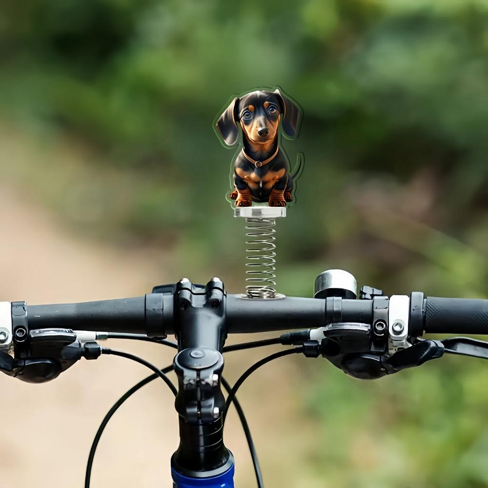 Autospielzeug, schwingender seidiger Hund, Kopfschüttelnde Puppe, Auto-Ornament – Federschwing-Ornament für Fahrzeuge, Schreibtisch und Fahrrad, Dekoration, lustige Geschenke