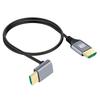 Cablecc HDTV HDMI Male To Male 8K Hyper Flexible Slim 90 Degree Down for 50cm Ultra-Thin 2.1 Cable, 4K, Cord, Angle, Type-A, Computers, HDTVs,