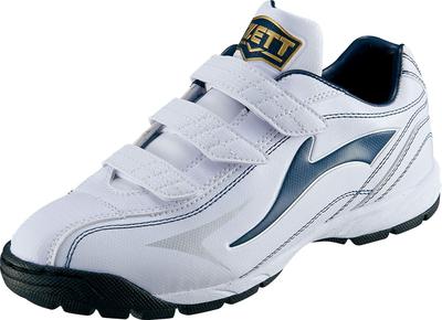 ZETT Lafayette DX2 Baseball Training Size BSR8206 Shoes, White/Navy, 24.5cm,