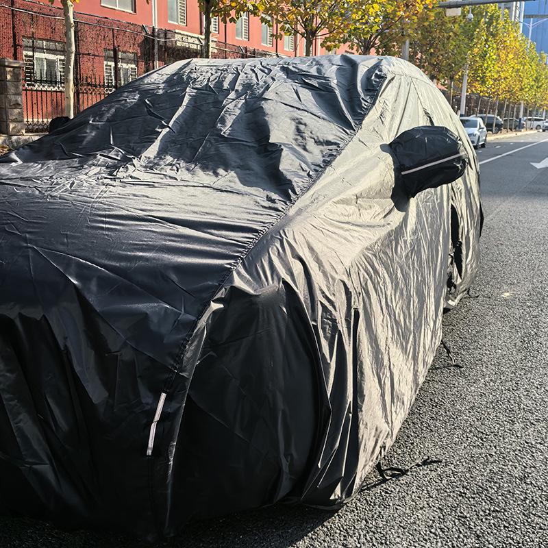 In Stock All-Weather Oxford Car Cover: Rain & Snow Proof, Thick Sunshade