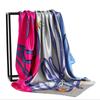Foulard da Donna 90*90Cm Sensazione di Seta Quadrato per Capelli Collo Bandana Ufficio Sciarpa Anelli Porta-Fazzoletto Wrap