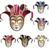 Venetian Party Diamond Masquerade Masks Full Face Jester Joker Cosplay Mask Halloween Carnival Art Decoration Accessories