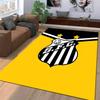 Yellow and Black Carpet with S.F.C. Logo Design and Star Accents Suitable for use as an anti-slip for living room bedroom sofas