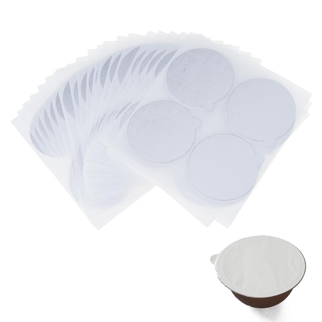 100PCS Aluminum Coffee Pods Stickers 37mm Coffee Pods Sealers Preservation Covers Coffee Pods Sealing Lid for Coffee