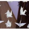 1Strings White Origami Paper Crane Garlands Decor Origami Birds Streamers for Baby Shower Engagement Valentines Birthday Party