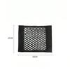 1pc Adhesive Wall-Mounted Storage Net Bag - No Drill Needed, Durable Polyester Mesh Organizer With Strong Adhesive Strips