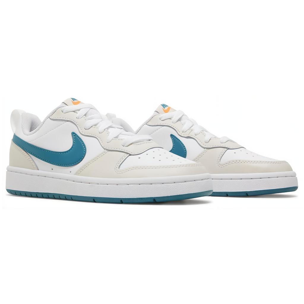 Nike Court Borough Low 2 'Grey Fog Game Royal' GS BQ5448-017