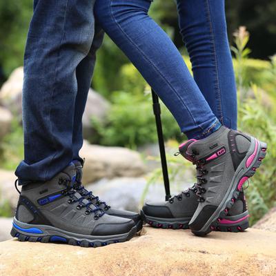 Men's and Women's Outdoor Shoes High Top Wear-resistant Warm Cotton Boots Hiking Shoes Large Shoes 39-46