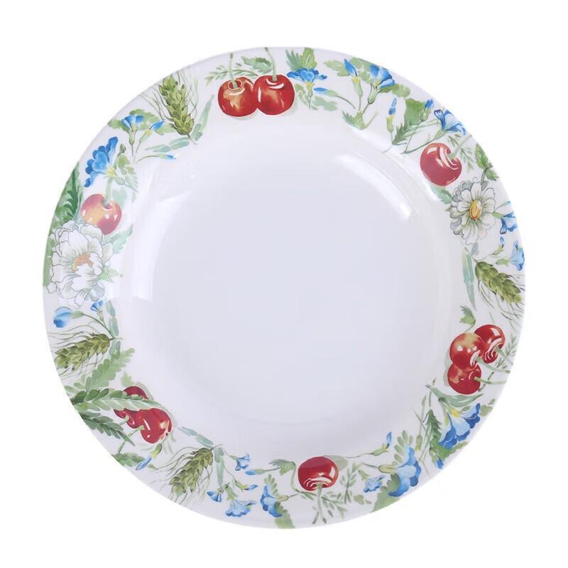 Cherry Blossom Melamine Round Dish