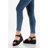 Women's Leather Wedge Heel Casual Sandals