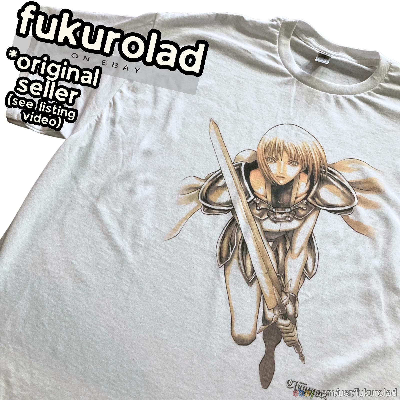 CLAYMORE CLARE Japanese dark fantasy manga T-SHIRT - GILDAN - HIGH QUALITY PRINT S