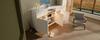 Sideboard White with LED 140x40x85 Cm, Chest of Drawers with 2 Drawers and 3 Doors, with Adjustable Shelves, Modern Living Room, Hallway, Kitchen