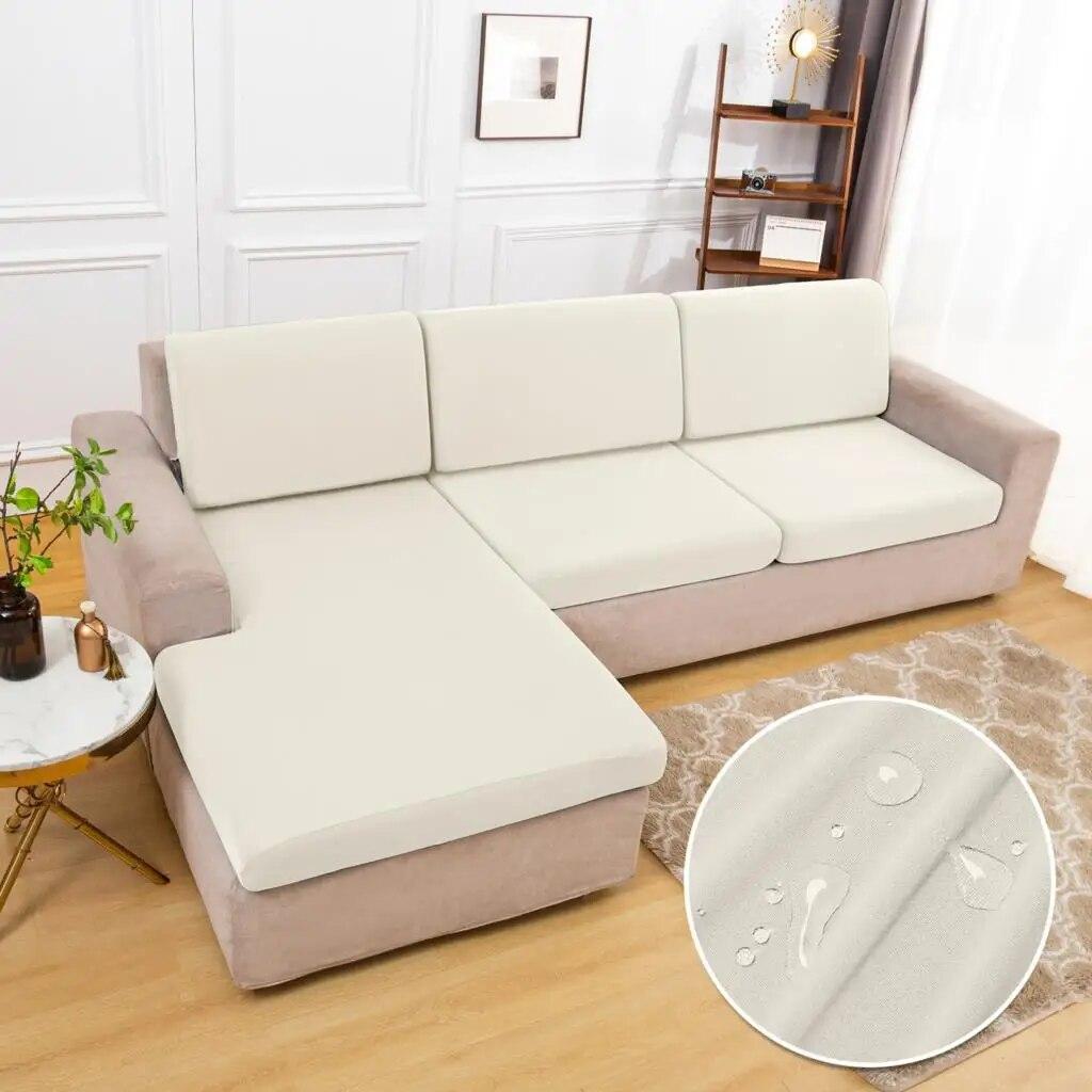 Waterproof Sofa Seat Cushion Cover Elastic Protector Sofa Covers Pets Kids Sofa Cover For Livingroom Sofa Cushion Home Hotel