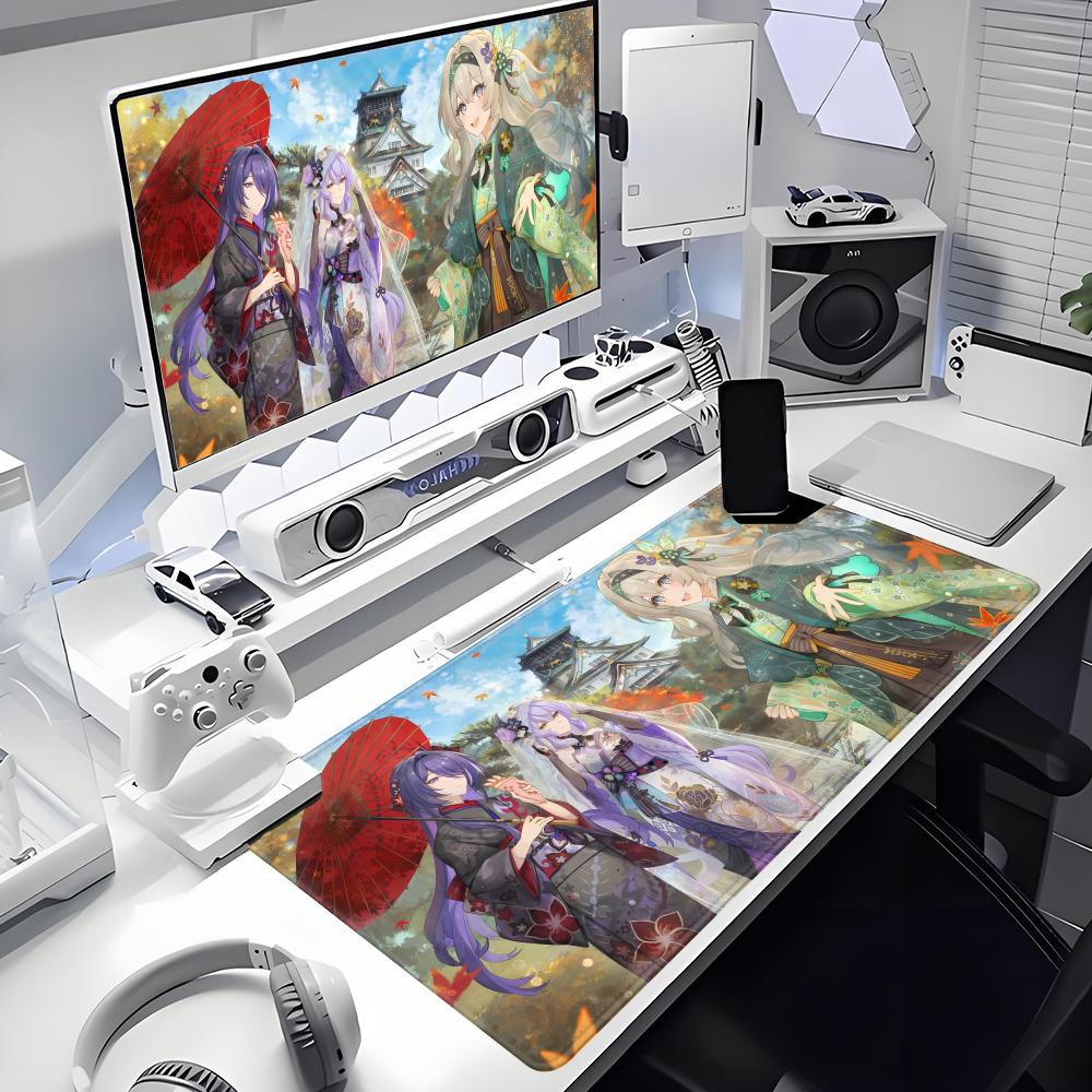 Honkai: Star Rail Animation Games fine patternsOffice Computer Desk Mat Table Keyboard Big Mouse Pad Laptop Non-slip Decor