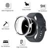 Case Compatible Samsung Galaxy Watch 8 40mm - Rigid Protection Transparent Case Screen Tempered Glass Phonillico®
