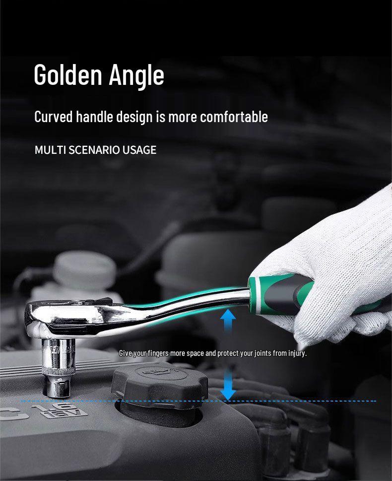 Multifunctional Car Repair Tool Set with Ratchet Socket Wrench