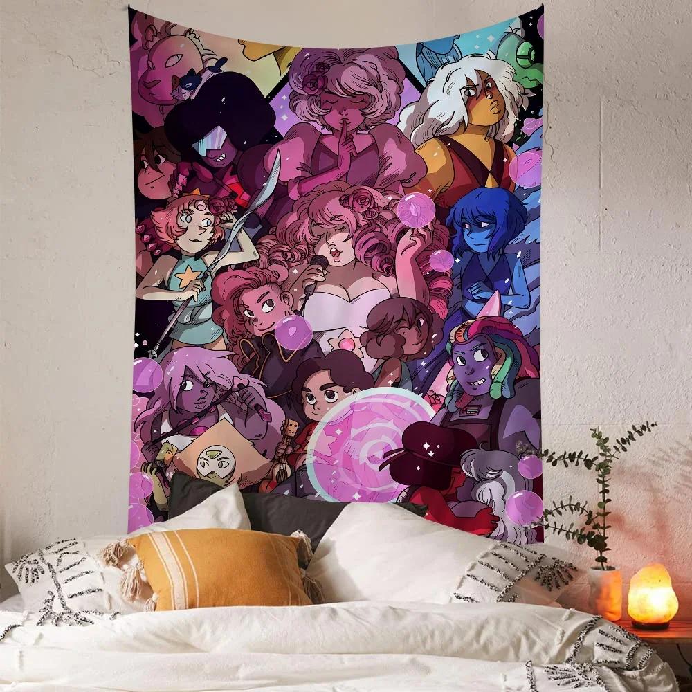 Cartoon Network S-Steven U-Universe Arazzo Stampa Artistica Arte Fantascienza Stanza Arredamento Casa Arte da Parete Decorazione