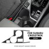 Real Soft Carbon Fiber Central Control Cup Panel Sticker For Subaru Crosstrek 2024 For Impreza 2024 Cover RHD LHD Interior Trim