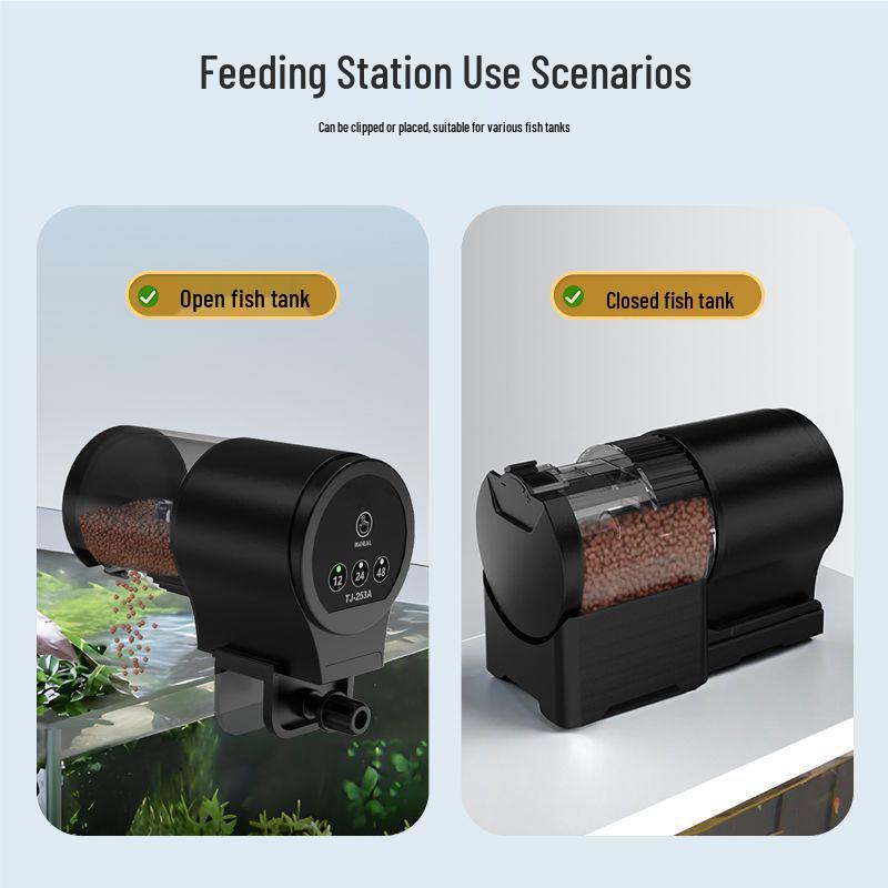 Smart Automatic Fish Feeder Timer for Koi, Goldfish, and Turtles in Aquariums