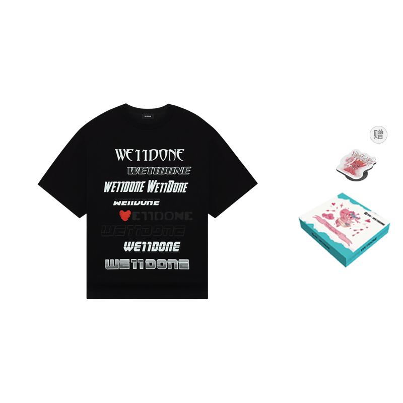 WE11DONE logo-print cotton T-shirt WD-TT3-22-901-U-BK