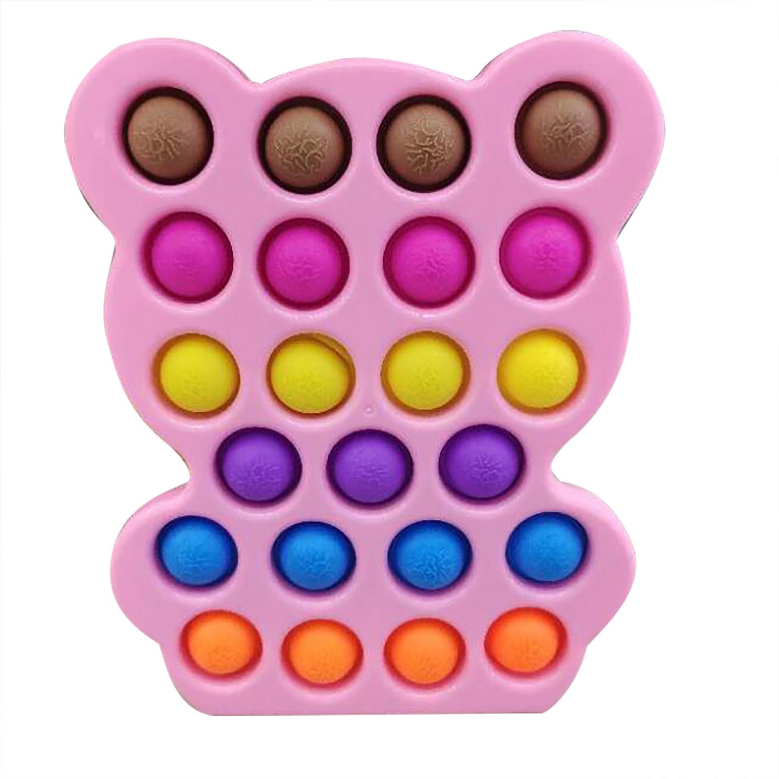 

Сенсорная игрушка-пузырь, 1 шт., средство для снятия стресса для особых потребностей One Size розовый