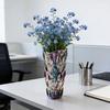 Glasvaser för Blommor Färgglada Fauxkristall Dekorativ Vas för Blomsterarrangemang Bröllopsbordsdekoration Värme-presenter