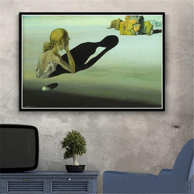 

Сальвадор Далі. Сюрреалізм. Картина на полотні. Ретро-плакати та принти. Настінне мистецтво. Картина для домашнього декору у вітальні. Куадрос. 40X60cm Unframed