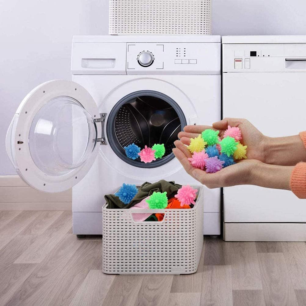 15PCS Laundry Ball Reusable Eco Friendly Washer Balls Colorful Laundry Scrubbing Balls for Washing Machine Random Color