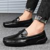 Frühling Sommer Herren Loafer Lässig Leder Herrenschuhe Einfach Mocasins Slip-On Fahrerschuhe Outdoor Bootsschuhe Handgemacht Faul Flach