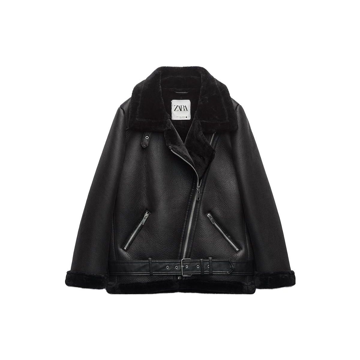ZARA Women s Black Solid Color Casual Long Sleeve Jacket 02969262800-33 S