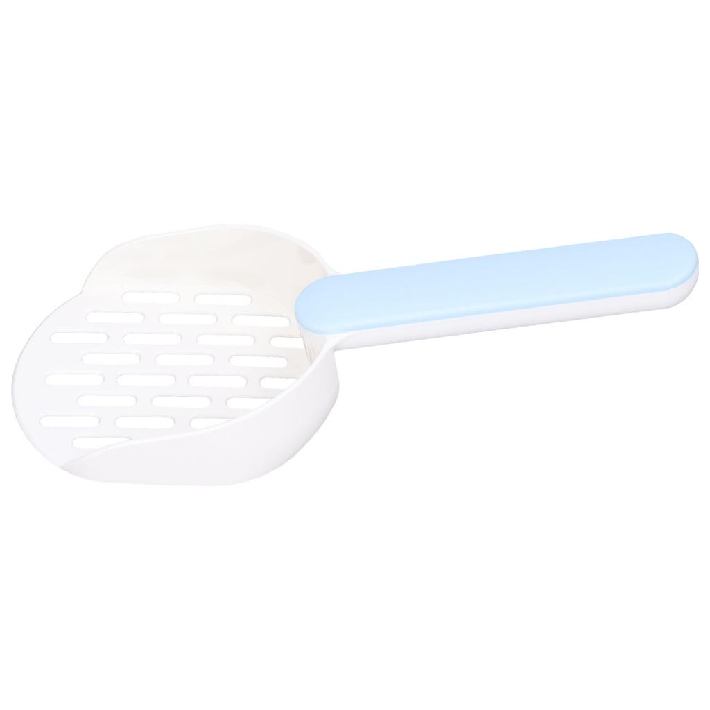 Cat Litter Scoop Plastic Thickened Kitty Litter Sift Shovel for Small Pet Litter Boxes CleaningWhite Blue
