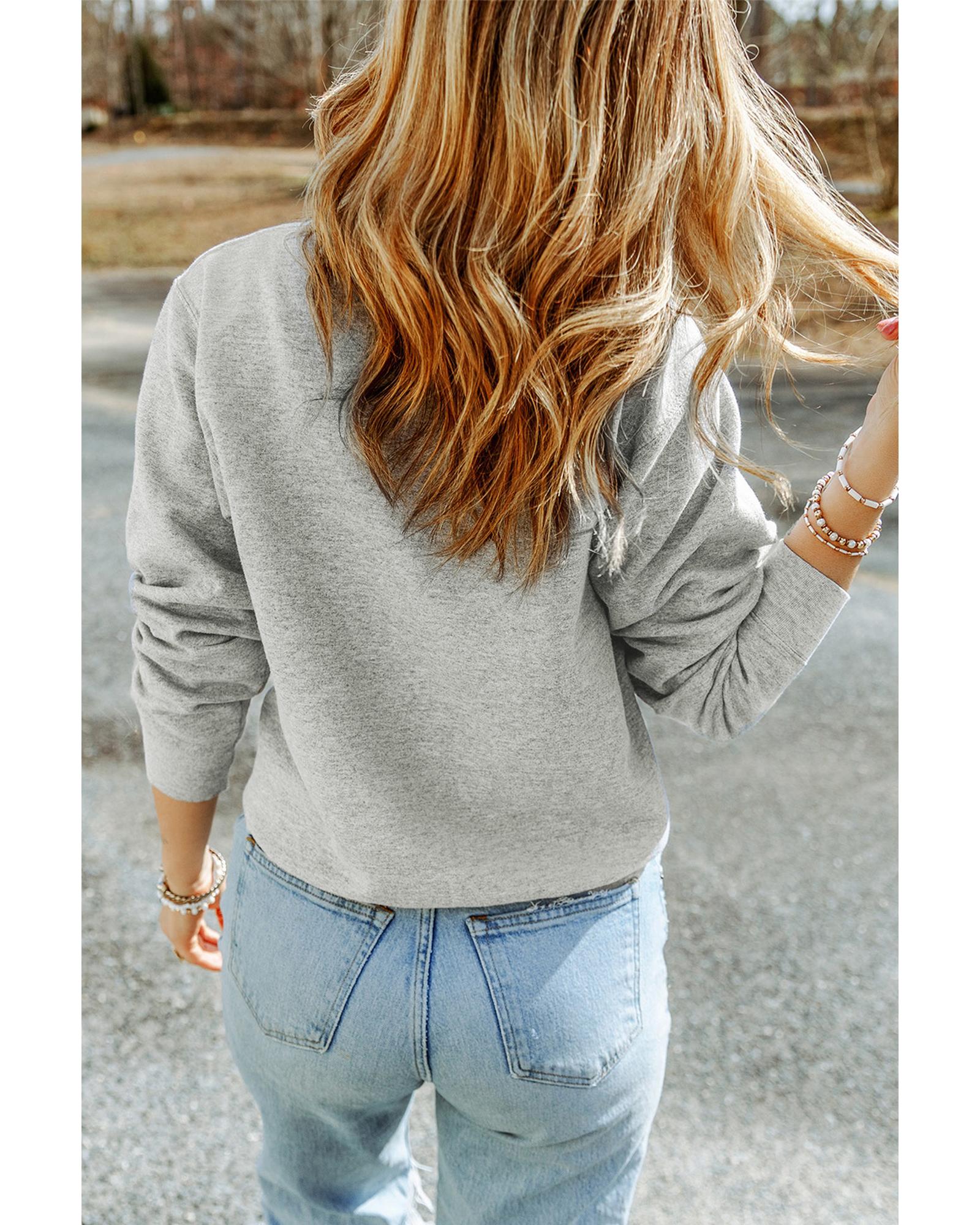 

Azura Exchange LOS ANGELES Graphic Crew Neck Sweatshirt M сірий колір