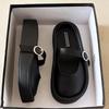 Ugly cute bag head half slippers women's summer new women's fashion thick bottom lazy half drag middle heel wear sandals