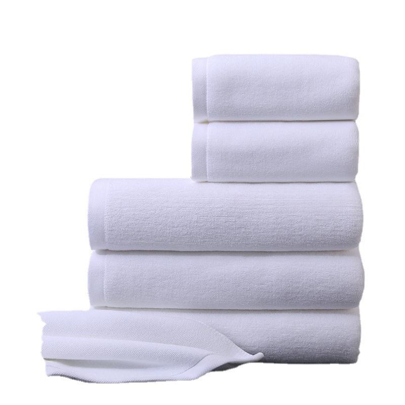 1  PC Cotton Bath Towel Cotton Absorbent Hotel Special Household Beauty Salon White Towel Bath Towel Comfortable Textile Towels for The Home