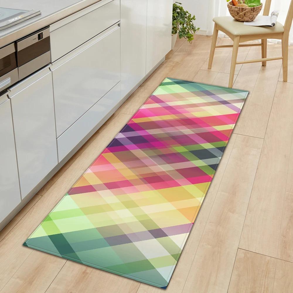 Geometric Creative Printing Home Kitchen Floor Mats Door Front Decoration Floor Mats