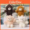 Plush Bear Keychain With Cotton Filling For Gift And Decor